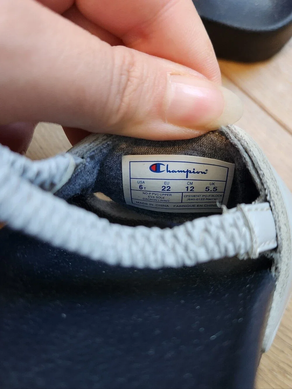 Size 6 Toddler Champion Slides